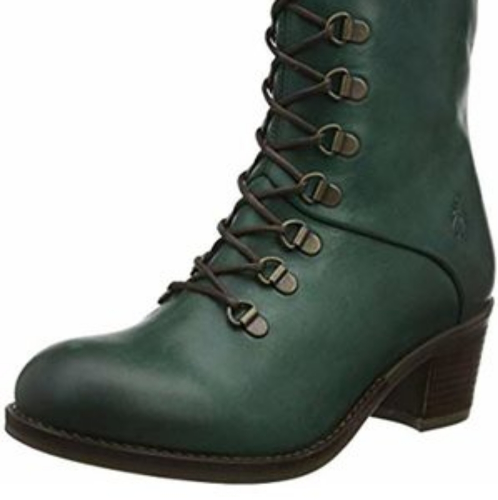 London Fly Green Ankle Boots